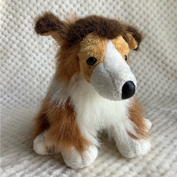 Ganz Webkinz HM149 Plush Collie Puppy Dog Stuffed Animal Toy No Code - Picture 3 of 11